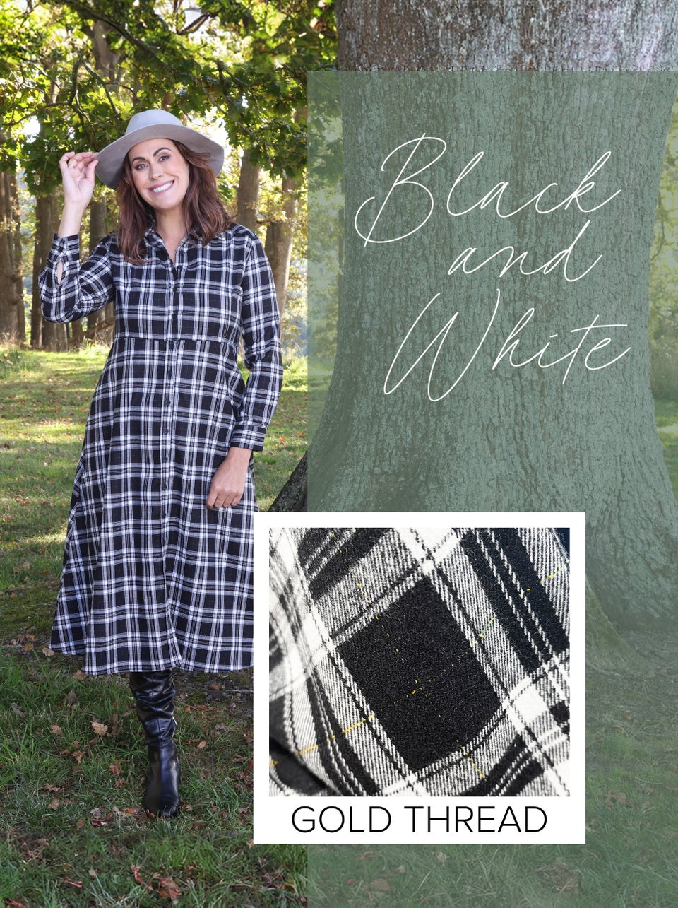 Harvest Check Dress main image 1