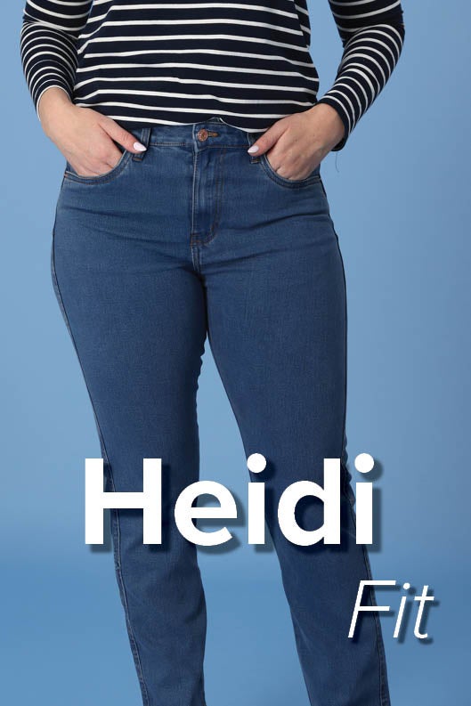 Wonder Denim Straight Leg Regular Jean in Blue | Caroline Eve