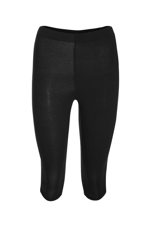 Viscose Elastane Below Knee Legging in Black Caroline Eve