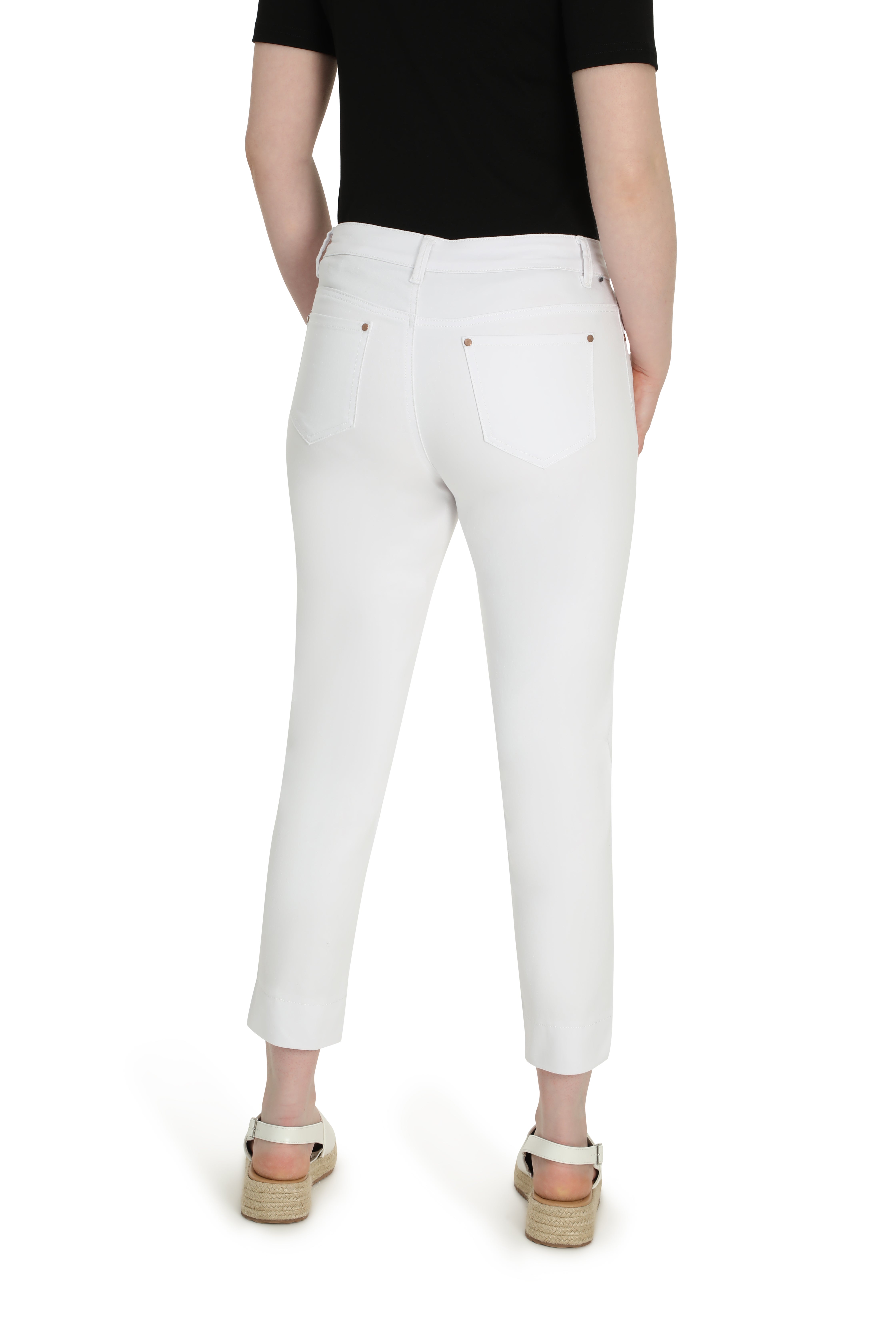 Luxe Denim Capri Jean in White