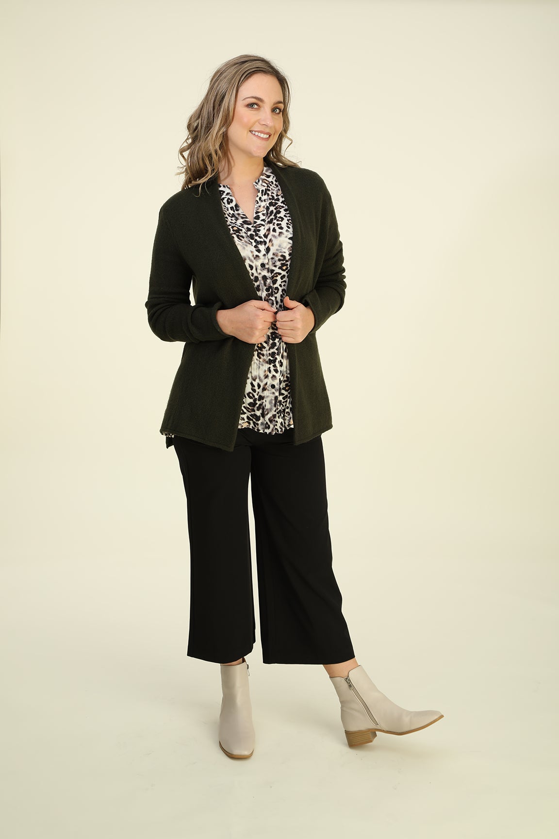 Textured Knitwear Cardigan | Caroline Eve