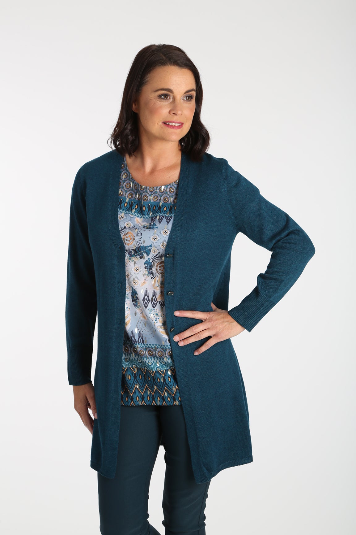 Fluffy Knitwear Cardigan | Caroline Eve
