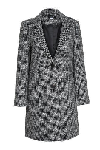 Textured Wool Blend Coat