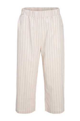 Cotton Linen Stripe Culottes