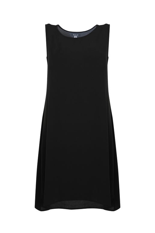 Evening Drape Dress in Black | Caroline Eve