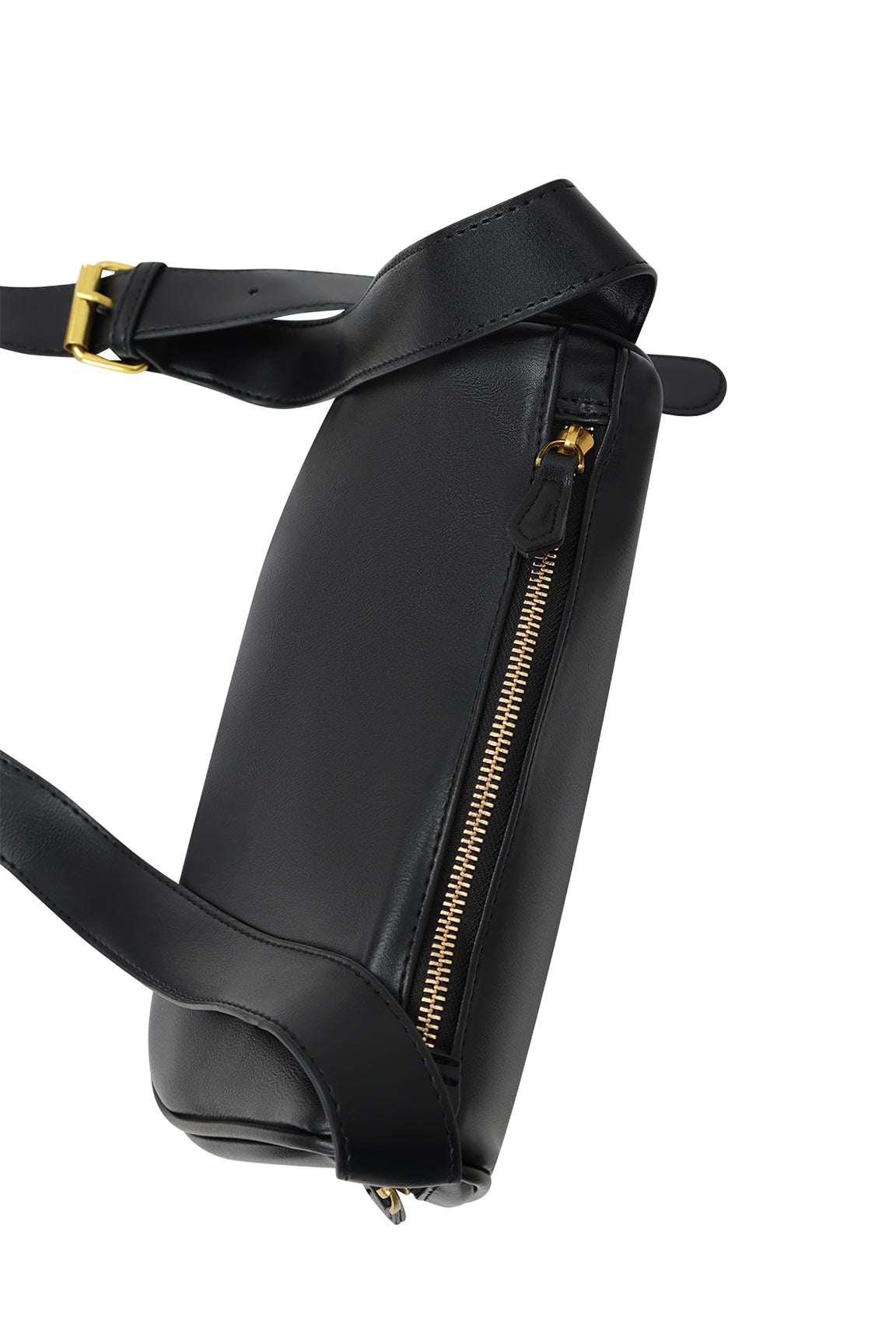 Black zip handbag discount