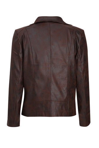 PU Leather Look Jacket