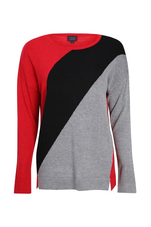Fine Cozy Knitwear Jersey in Red Caroline Eve