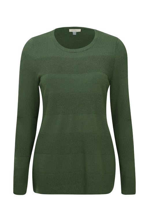 Luxe Knitwear Jersey in Green Caroline Eve