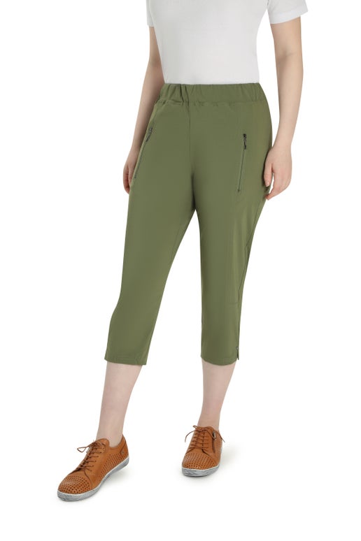 Micro Stretch Mid Calf in Green Caroline Eve