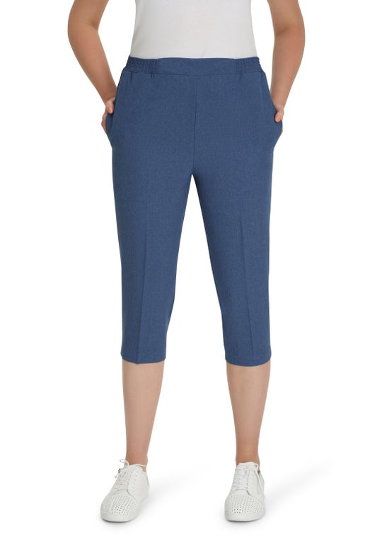 Mechanical Stretch Mid Calf in Blue Caroline Eve