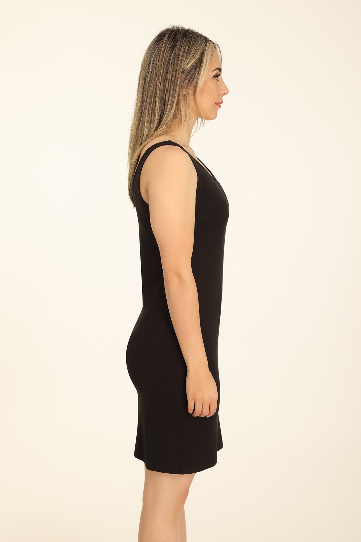 Viscose Stretch Petticoat Essential in Black | Caroline Eve