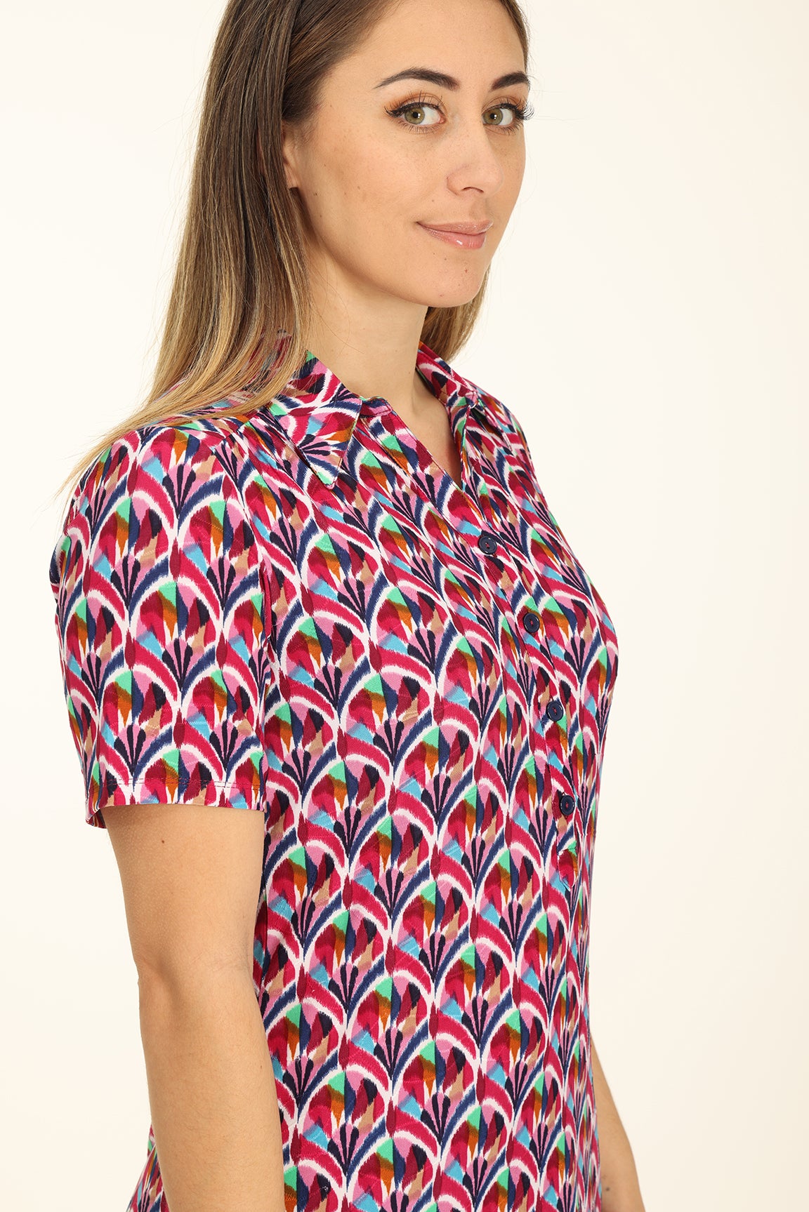 インポート・海外人気ブランド ELIN Smooth cropped knit polo 定価 33480円 トップス