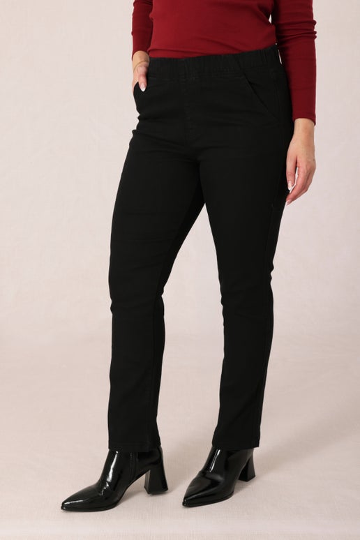 Pull-On Slim Straight Ankle Denim main image 1