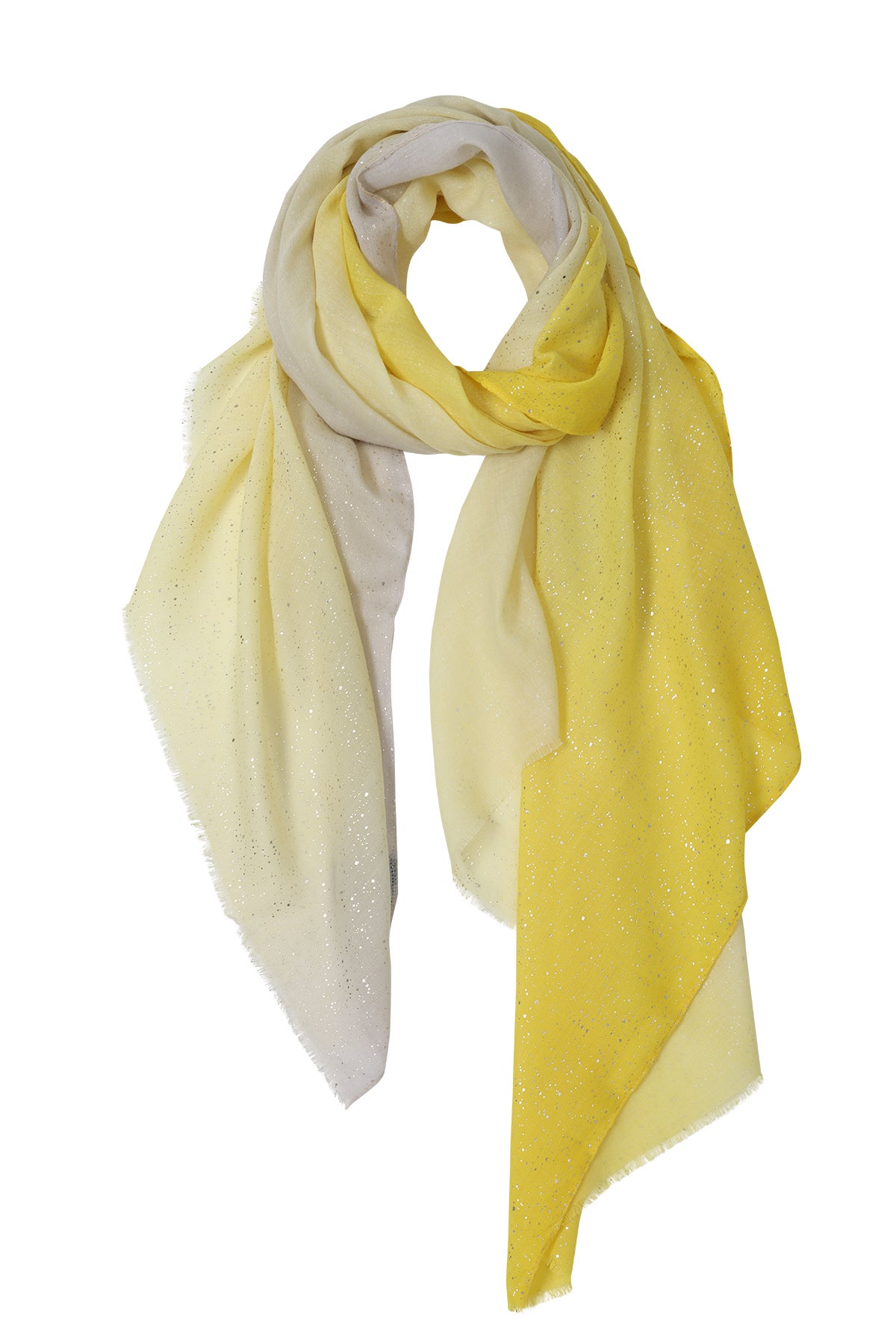 Yellow cotton scarf sales