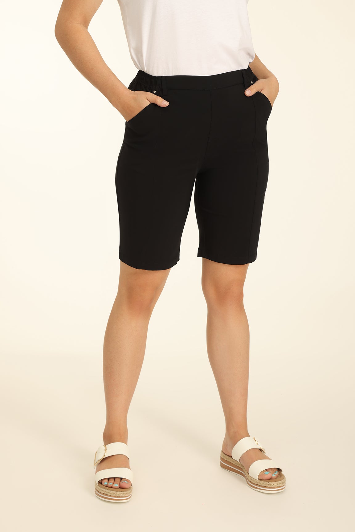 Black deals stretch shorts