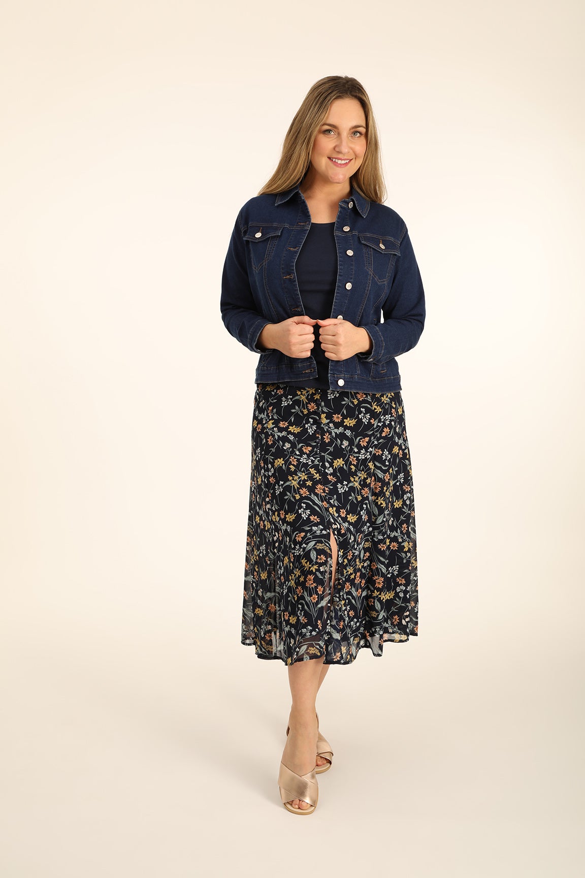 Printed Chiffon Skirt Caroline Eve