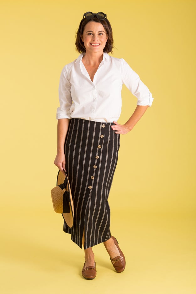 Soft Stretch Twill Skirt Caroline Eve