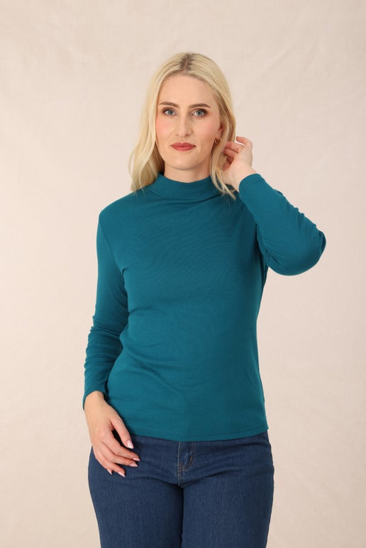Cotton Rich Skivvies Top in Blue | Caroline Eve