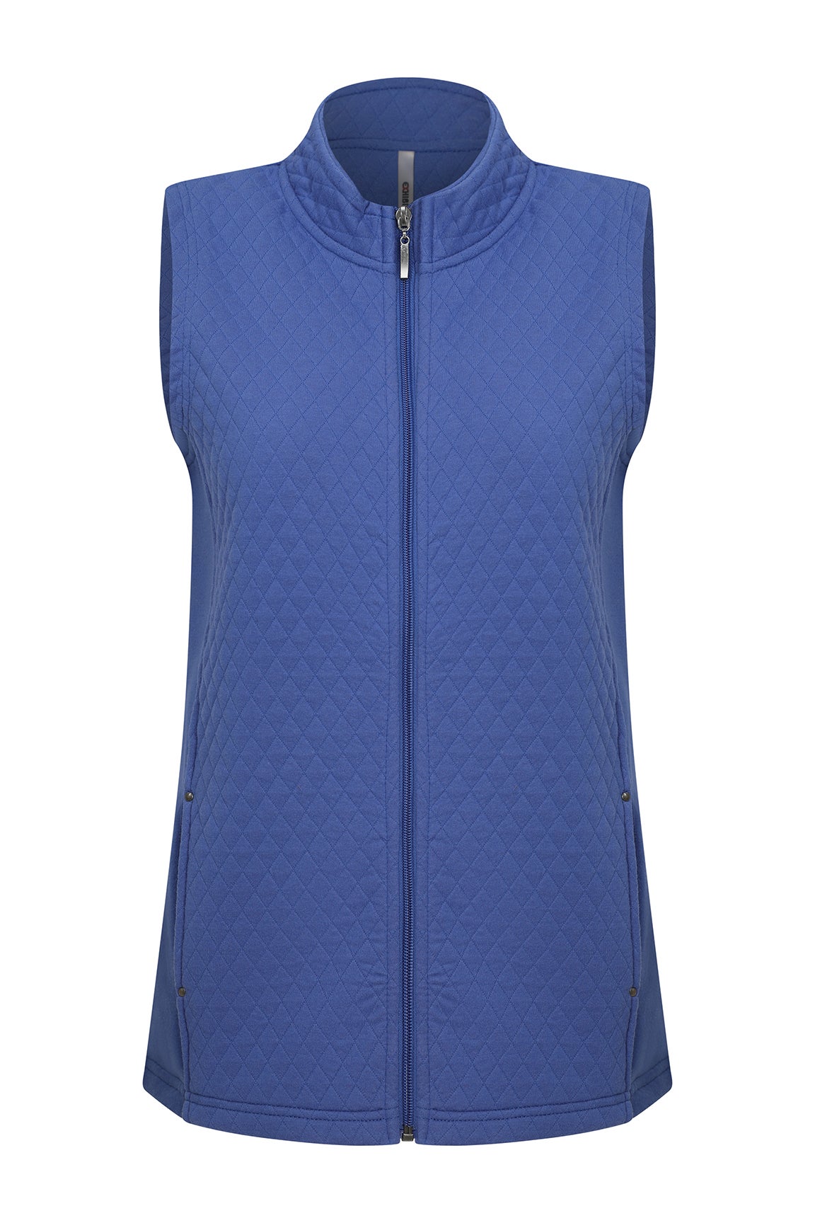 roughlow frill vest(NAVY)新品未使用 vest-quilting-zip-thru-w-